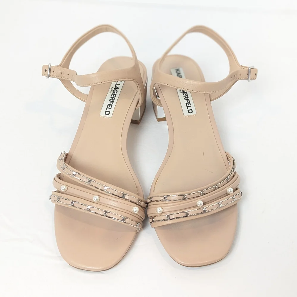 Karl Lagerfeld leather Tori sandals - Picture 6 of 16